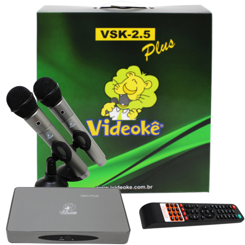 Aparelho de Videokê VSK 2.5 Plus com 200 Canções