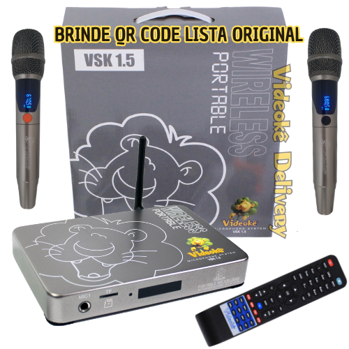 Aparelho de Videokê VSK 1.5 com 12.479 Canções