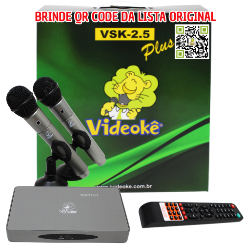 Aparelho de Videokê VSK 2.5 Plus com 11.999 Canções