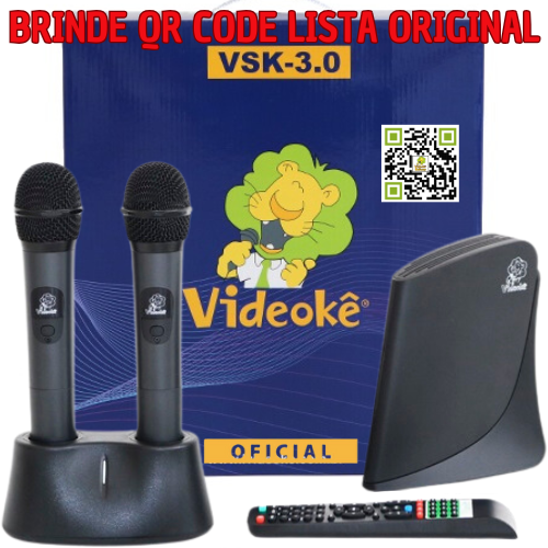 Aparelho de videokê VSK 3.0 com 11.999 Canções + 40 CANÇÕES DE BRINDE