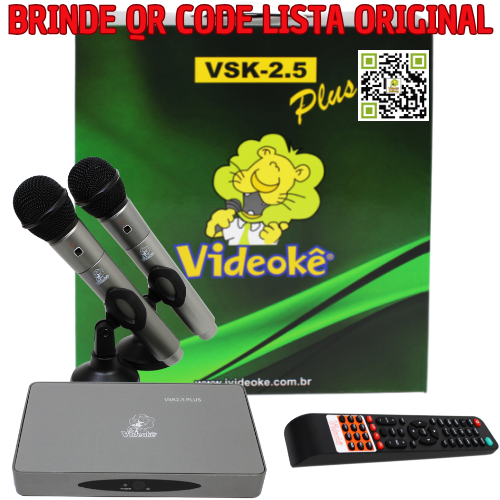 Aparelho de Videokê VSK 2.5 Plus com 12.639 Canções