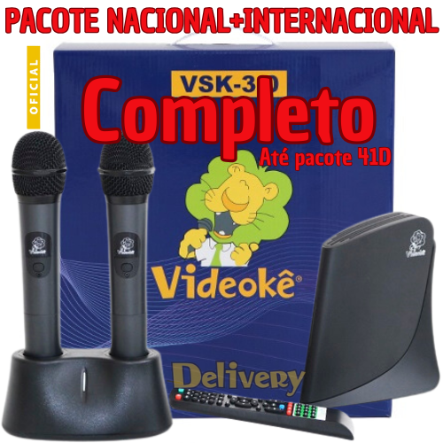 Aparelho de Videokê VSK 3.0 com 12.809 Canções