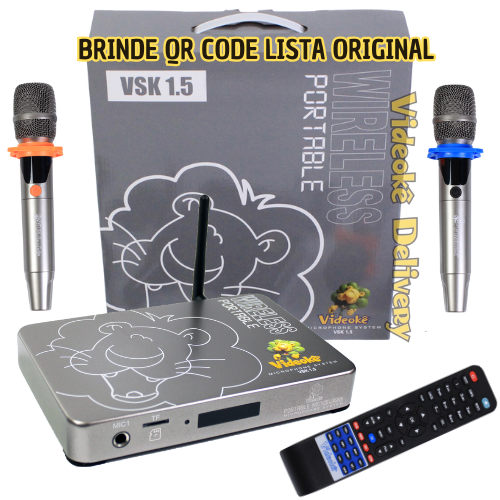 Aparelho de Videokê VSK 1.5 com 11.999 Canções