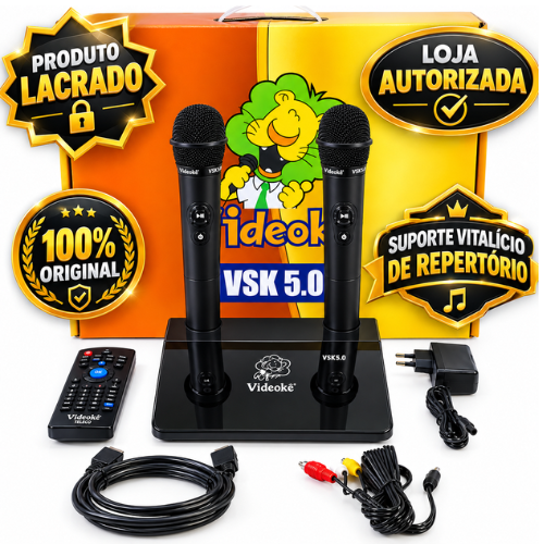 PROMOÇÃO! APARELHO DE  KARAOKÊ VIDEOKÊ VSK 5.0 COM 11.999 CANÇÕES